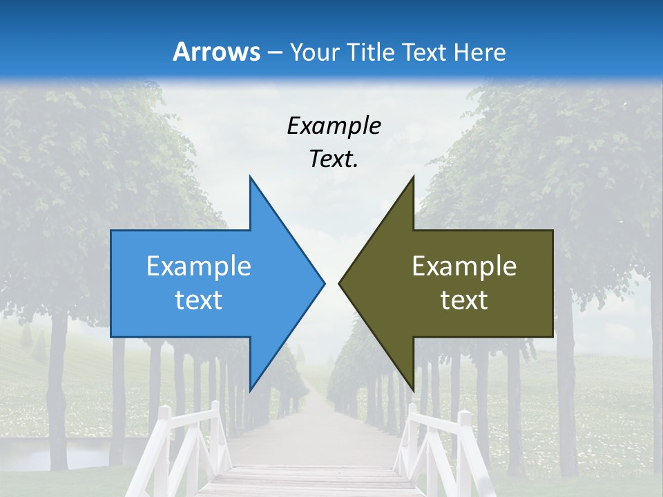 Park Way Foliage PowerPoint Template