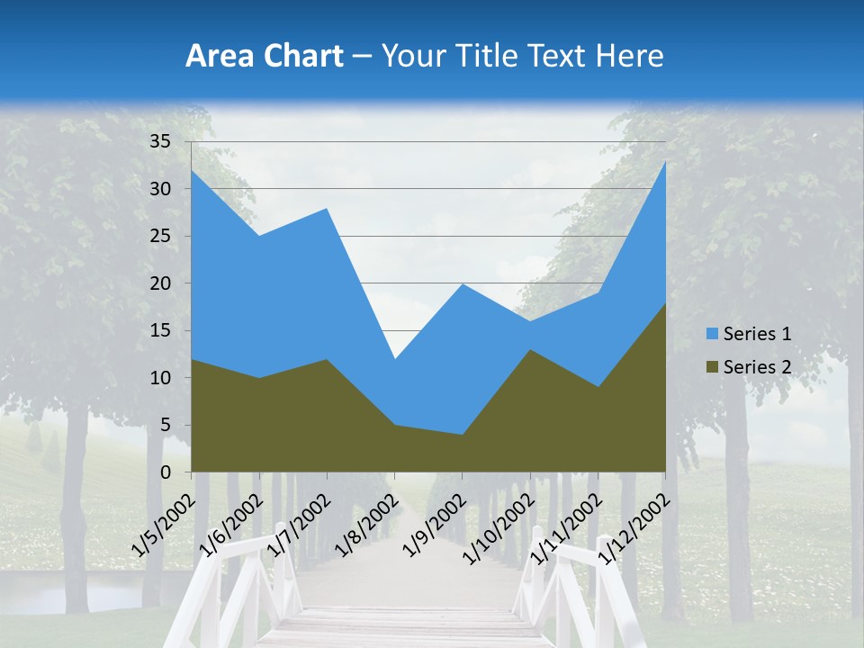 Park Way Foliage PowerPoint Template