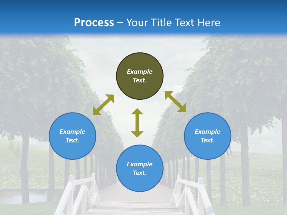 Park Way Foliage PowerPoint Template
