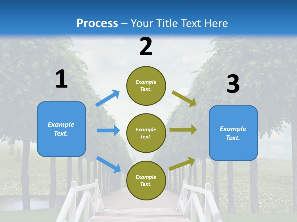 Park Way Foliage PowerPoint Template