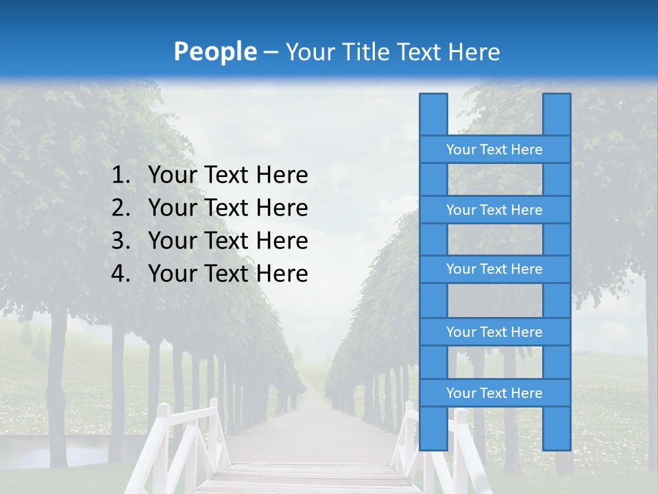 Park Way Foliage PowerPoint Template