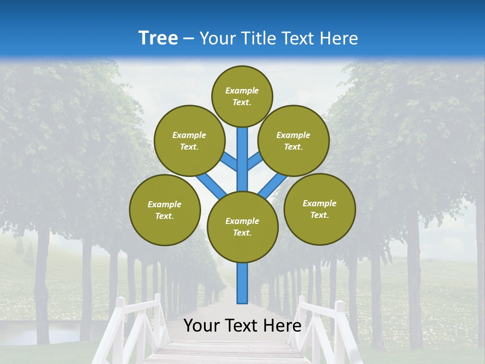 Park Way Foliage PowerPoint Template