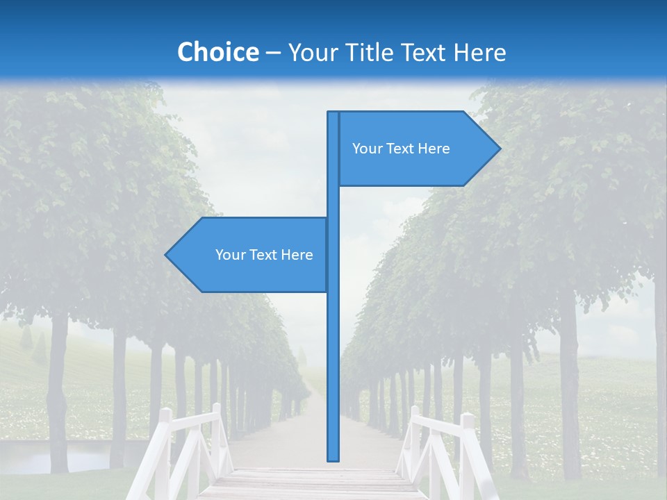 Park Way Foliage PowerPoint Template