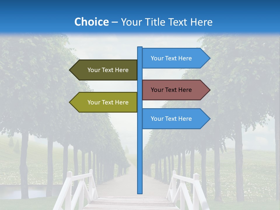 Park Way Foliage PowerPoint Template