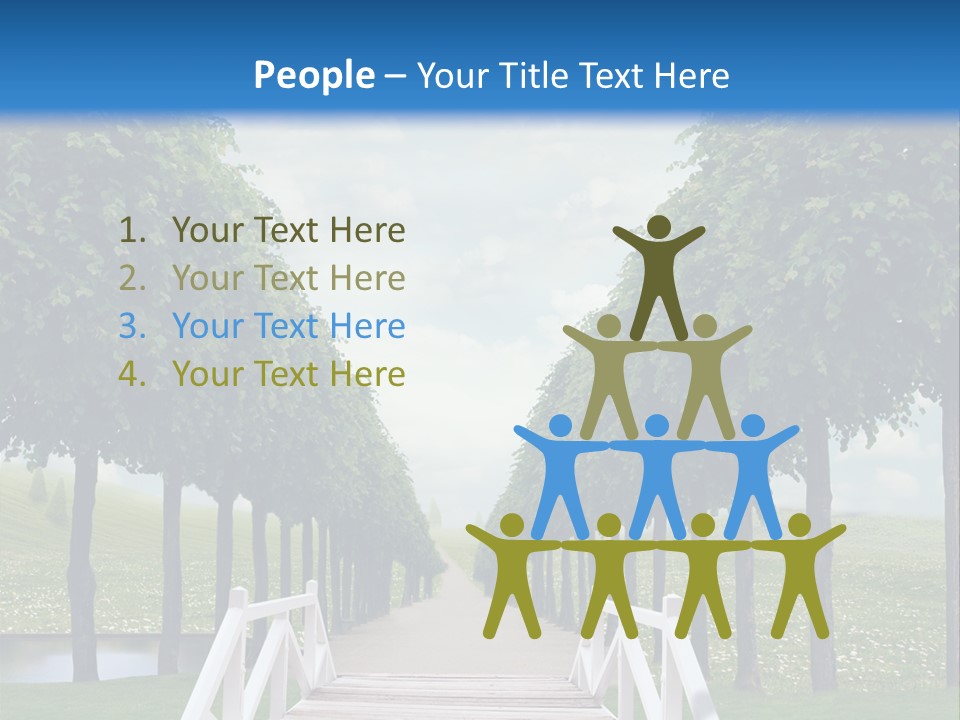 Park Way Foliage PowerPoint Template