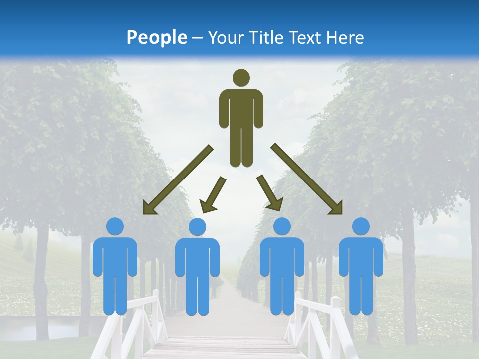 Park Way Foliage PowerPoint Template