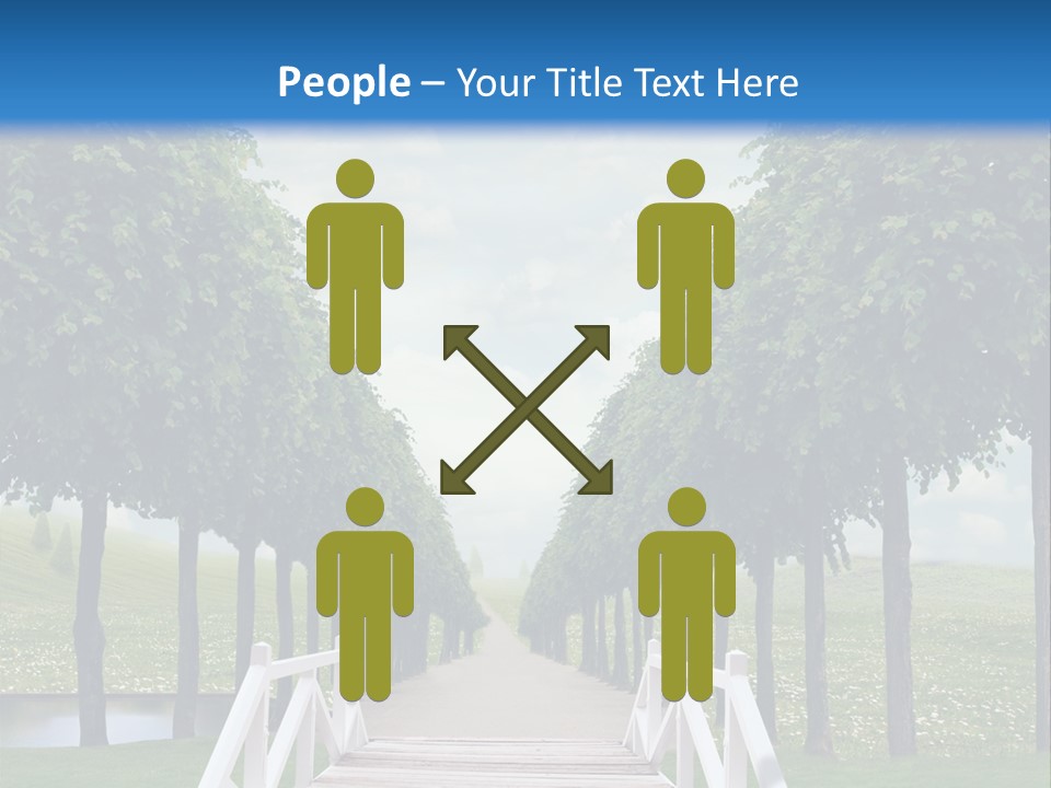 Park Way Foliage PowerPoint Template