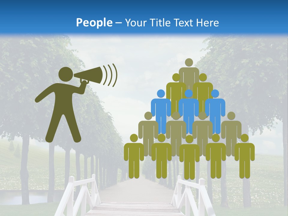 Park Way Foliage PowerPoint Template