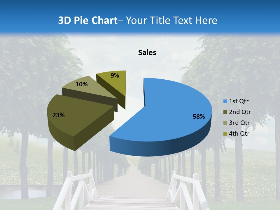 Park Way Foliage PowerPoint Template