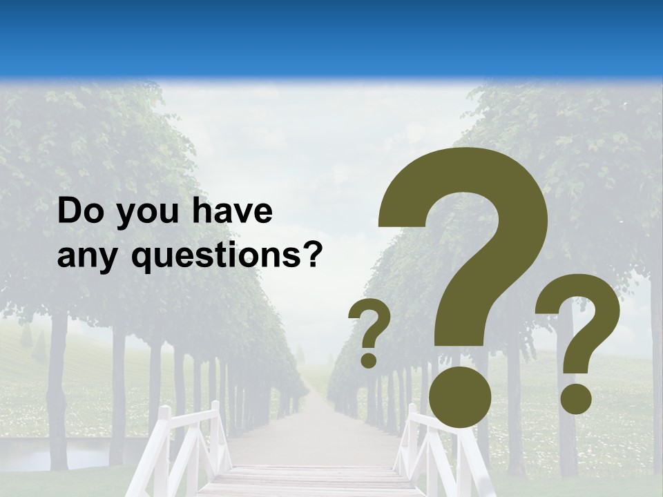 Park Way Foliage PowerPoint Template