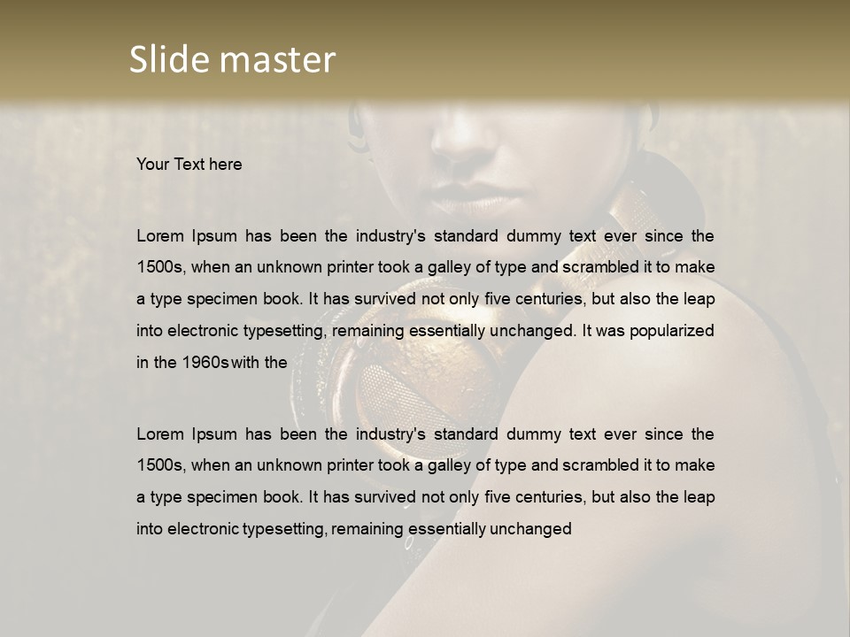 Goth Industrial Close Up PowerPoint Template