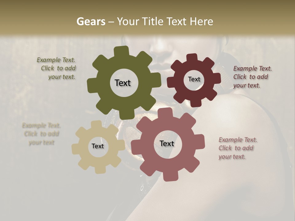 Goth Industrial Close Up PowerPoint Template