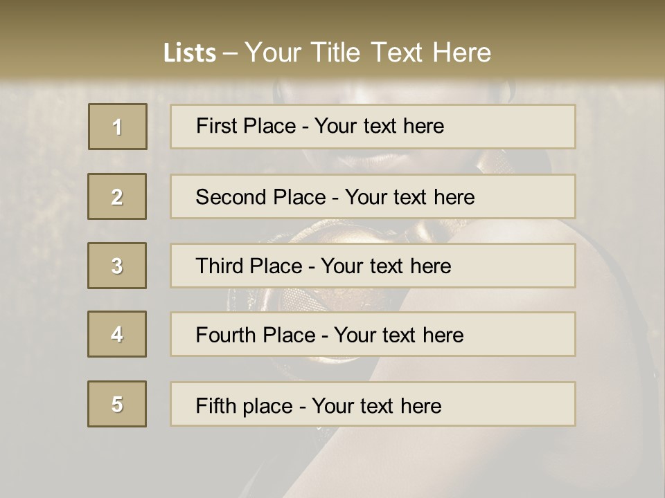 Goth Industrial Close Up PowerPoint Template