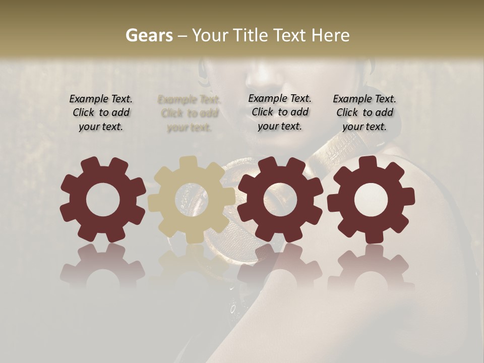 Goth Industrial Close Up PowerPoint Template