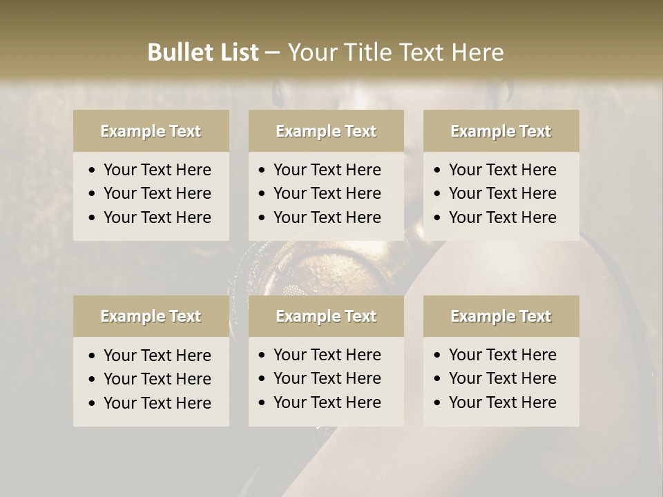 Goth Industrial Close Up PowerPoint Template