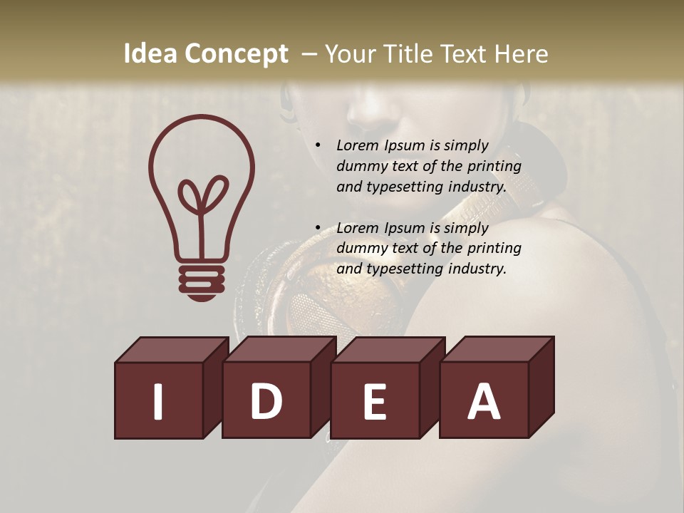 Goth Industrial Close Up PowerPoint Template