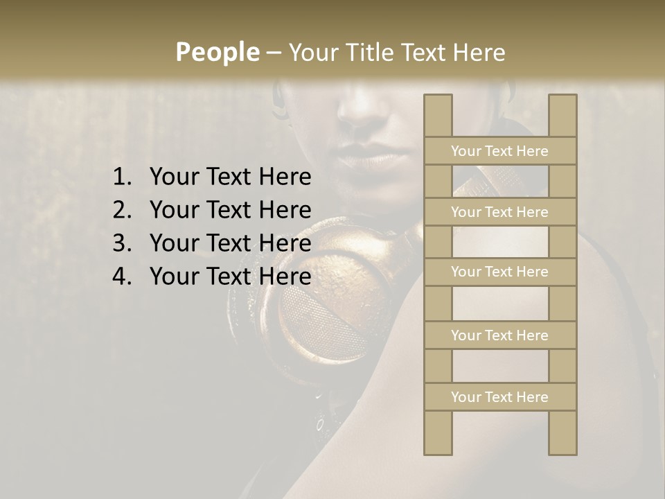 Goth Industrial Close Up PowerPoint Template