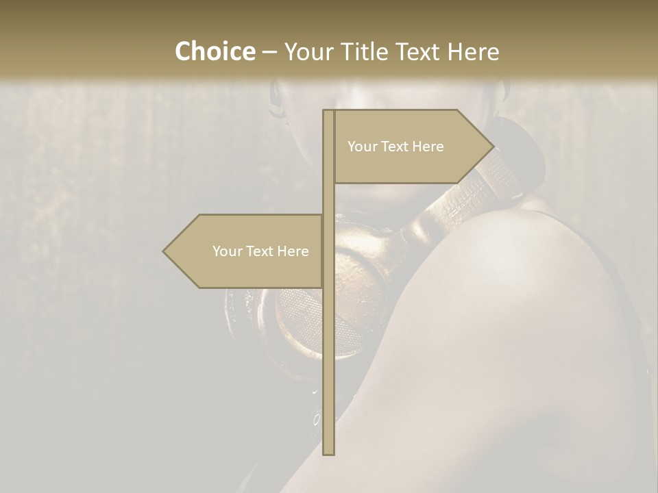 Goth Industrial Close Up PowerPoint Template
