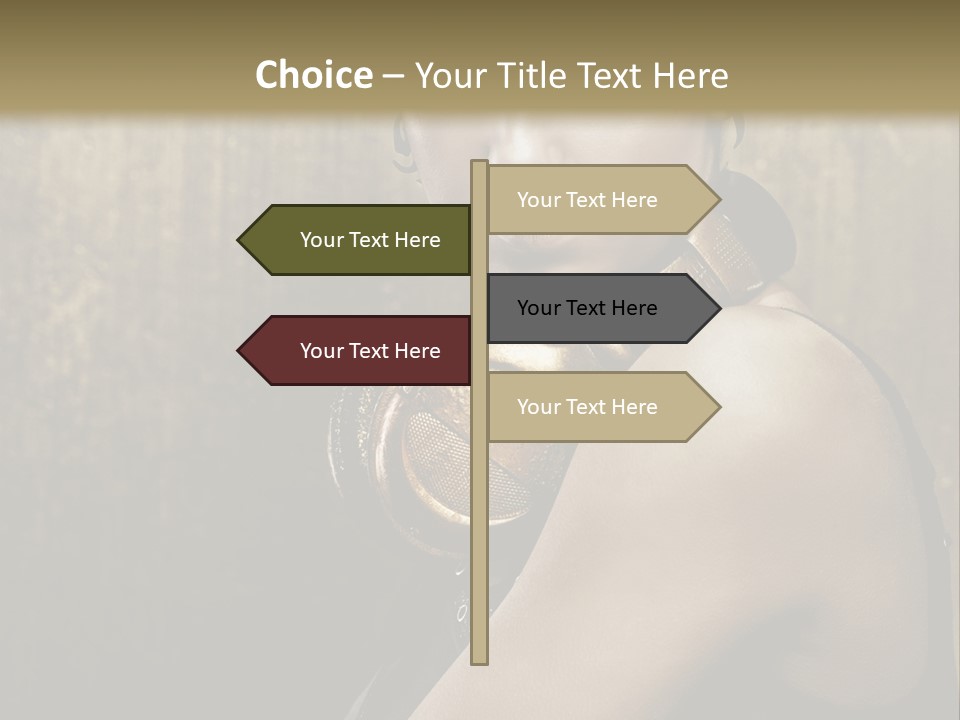 Goth Industrial Close Up PowerPoint Template