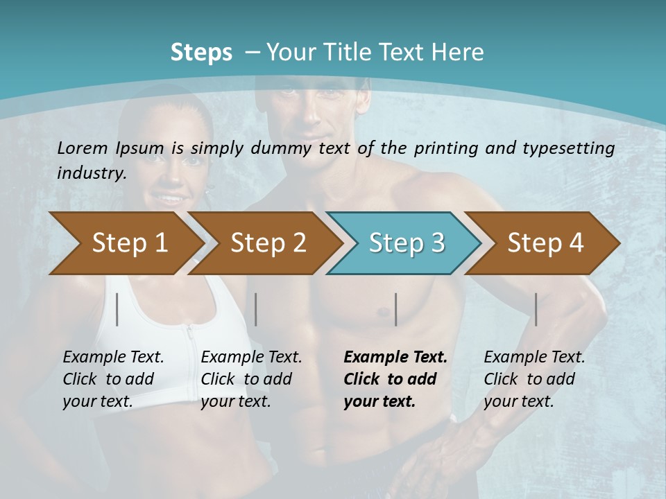 Heavy Handsome Young PowerPoint Template