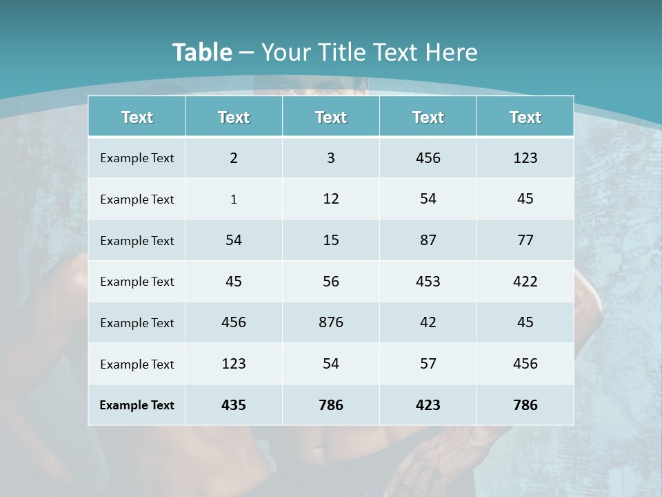 Heavy Handsome Young PowerPoint Template