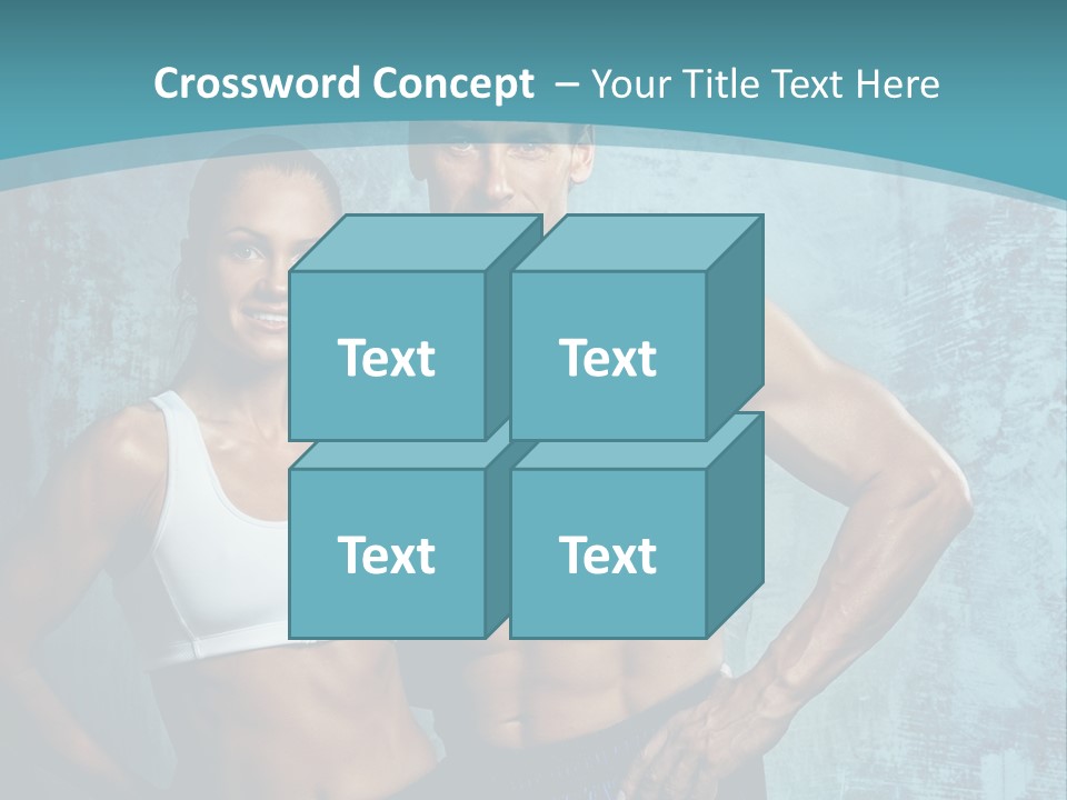 Muscular Caucasian Energy PowerPoint Template