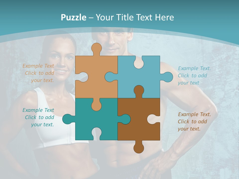 Muscular Caucasian Energy PowerPoint Template