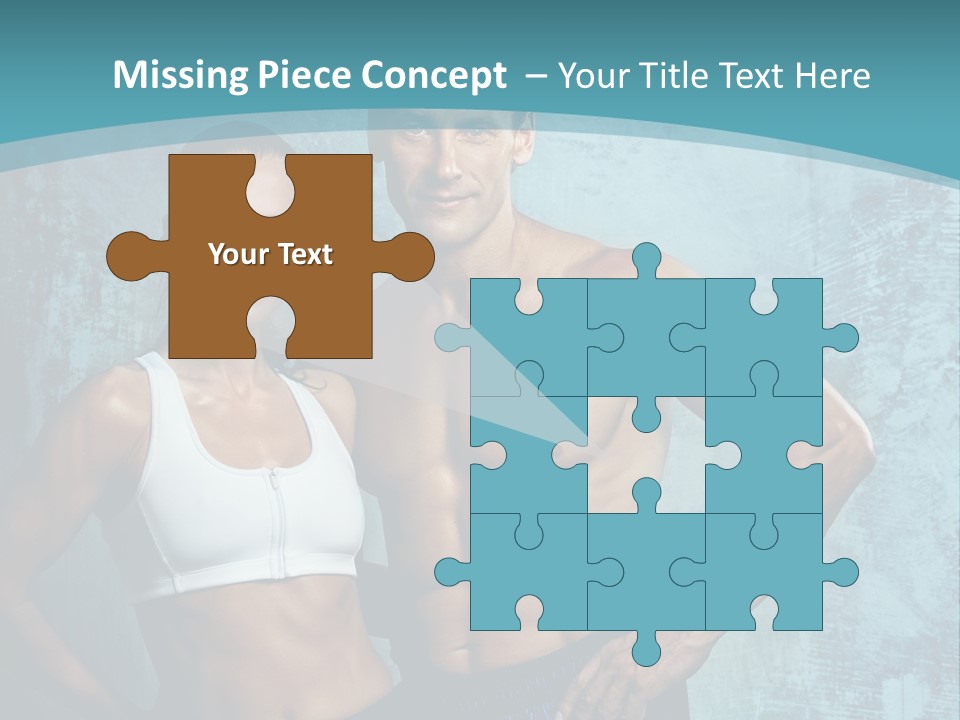 Muscular Caucasian Energy PowerPoint Template