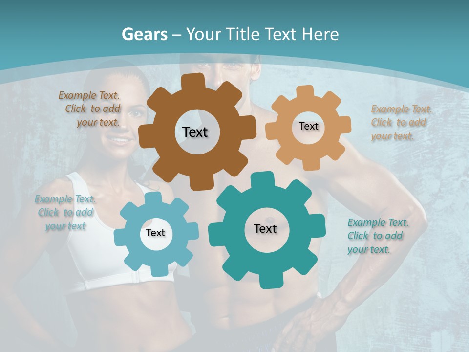 Muscular Caucasian Energy PowerPoint Template