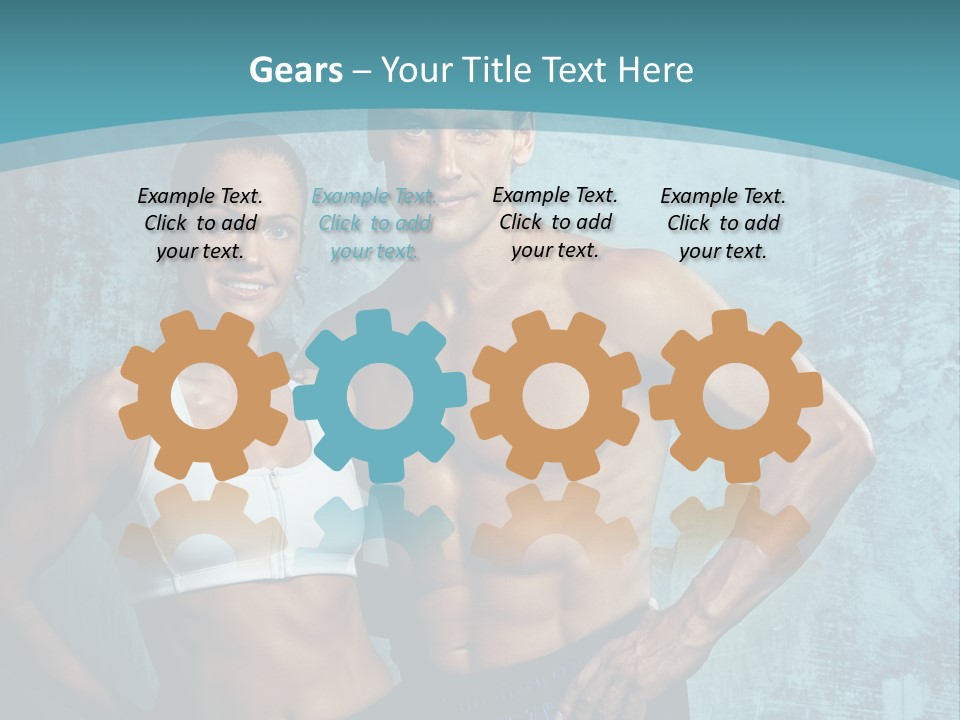 Muscular Caucasian Energy PowerPoint Template