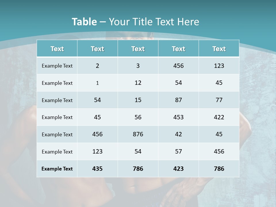 Muscular Caucasian Energy PowerPoint Template