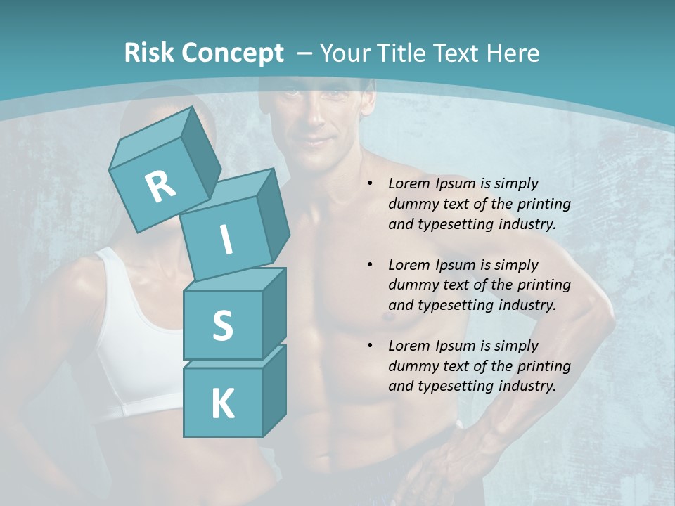 Muscular Caucasian Energy PowerPoint Template