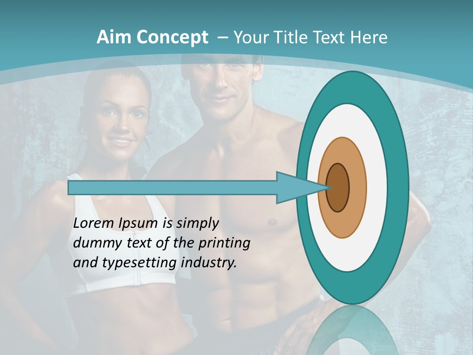 Muscular Caucasian Energy PowerPoint Template