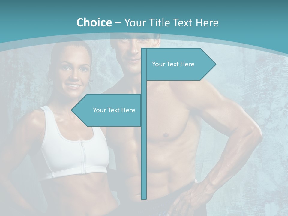 Muscular Caucasian Energy PowerPoint Template