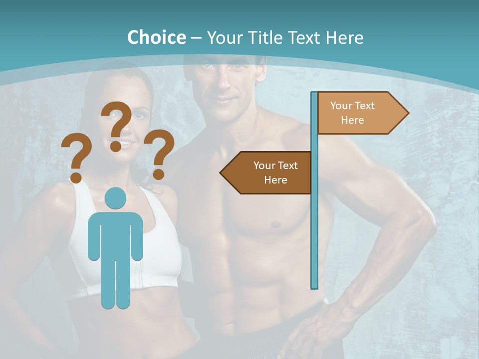 Muscular Caucasian Energy PowerPoint Template