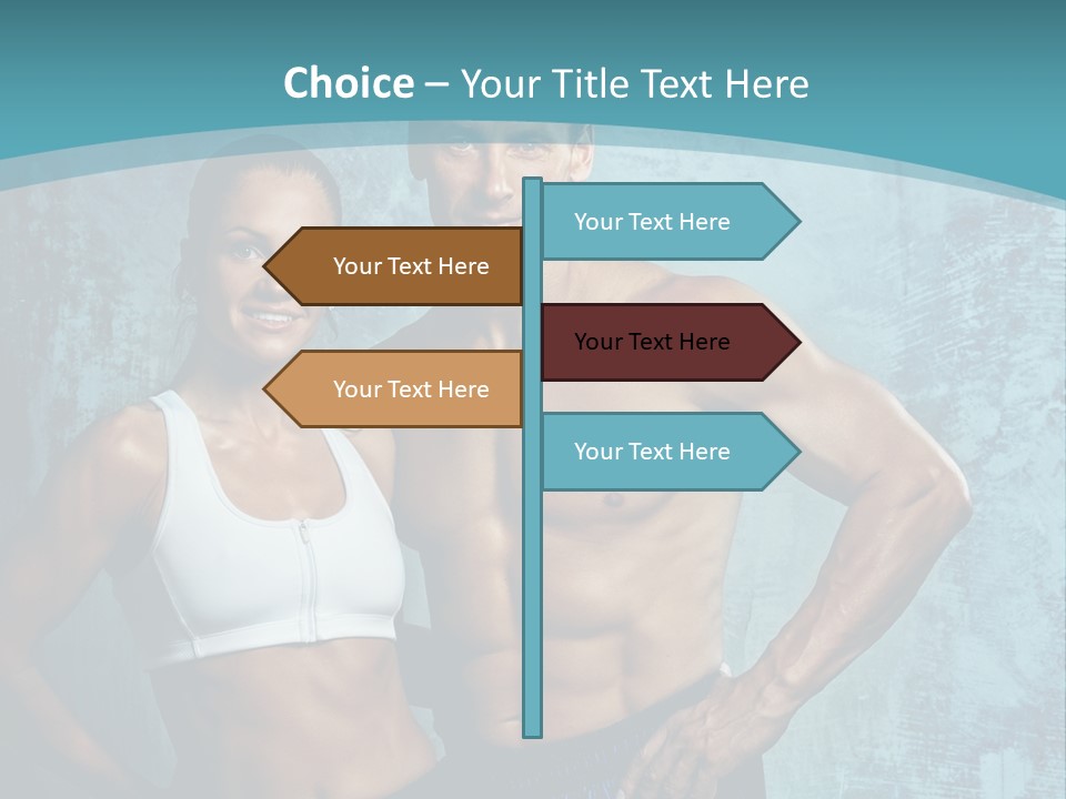 Muscular Caucasian Energy PowerPoint Template