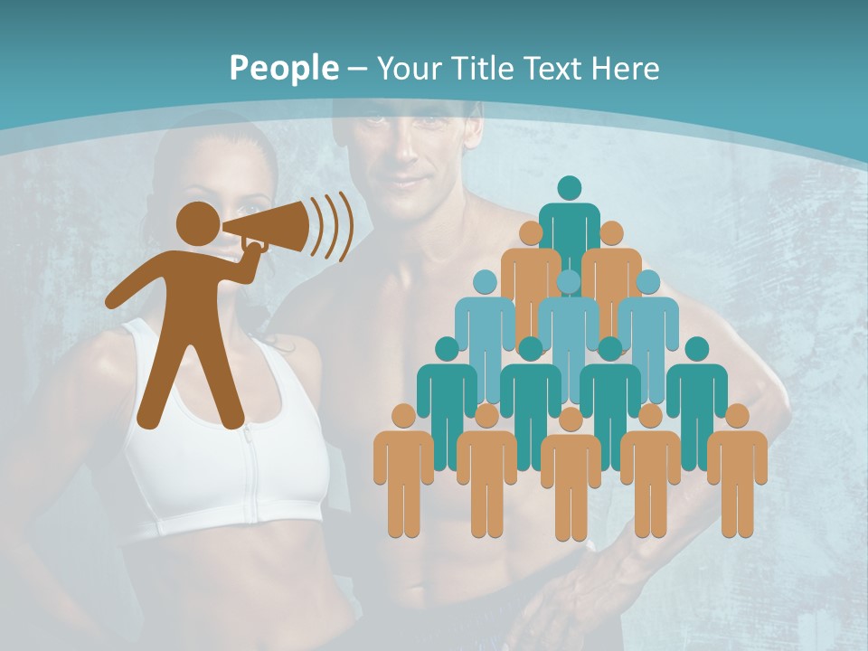 Muscular Caucasian Energy PowerPoint Template