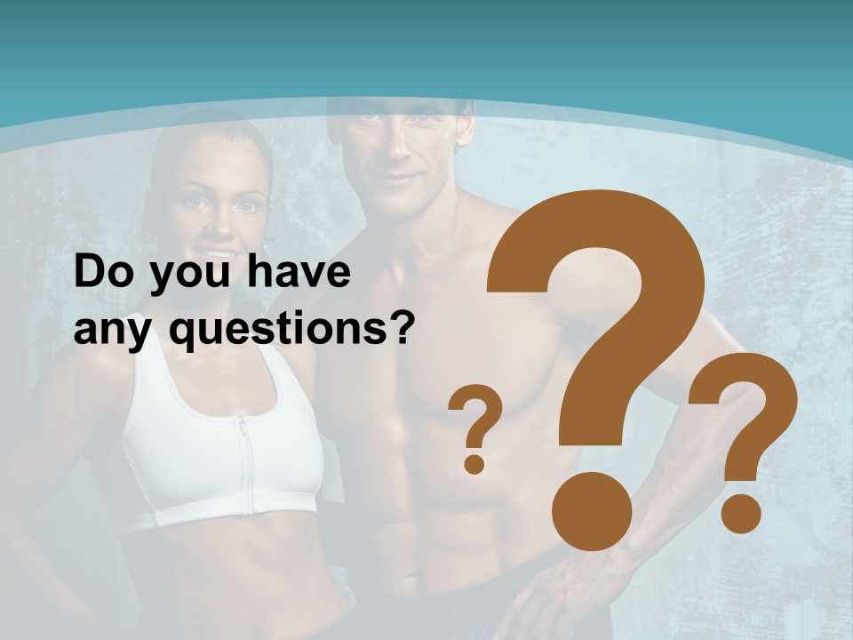 Muscular Caucasian Energy PowerPoint Template