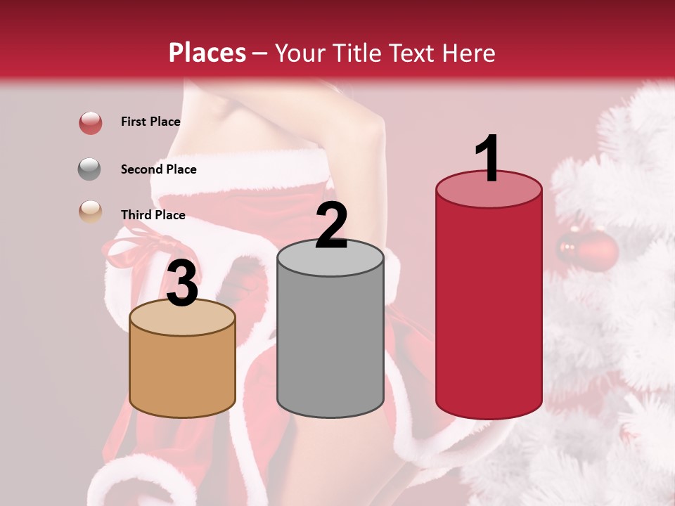 Gift Celebration Girl PowerPoint Template