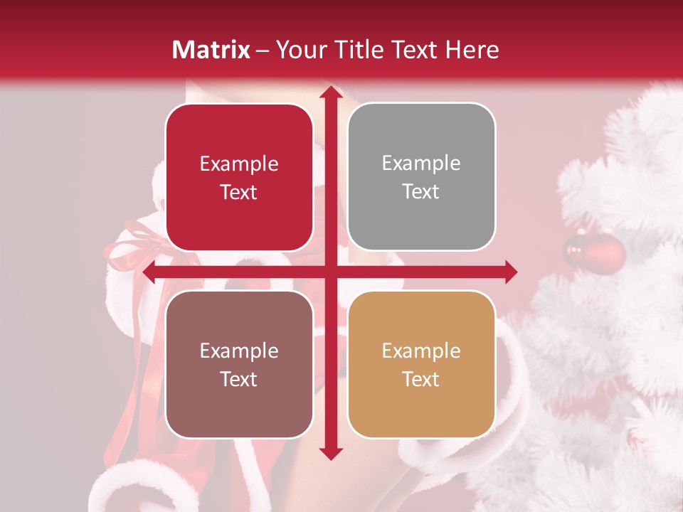 Gift Celebration Girl PowerPoint Template