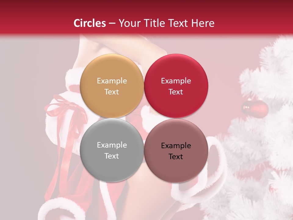 Gift Celebration Girl PowerPoint Template