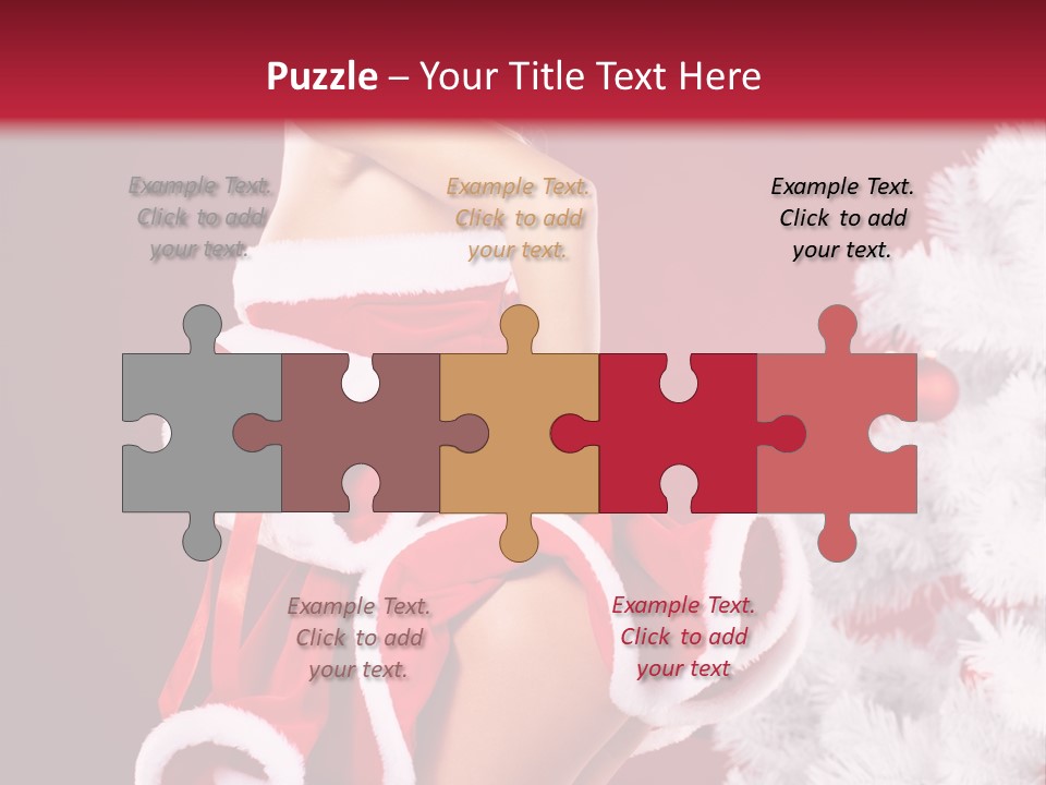 Gift Celebration Girl PowerPoint Template