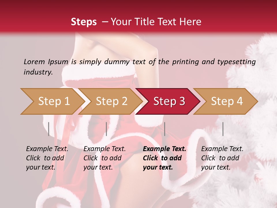 Gift Celebration Girl PowerPoint Template