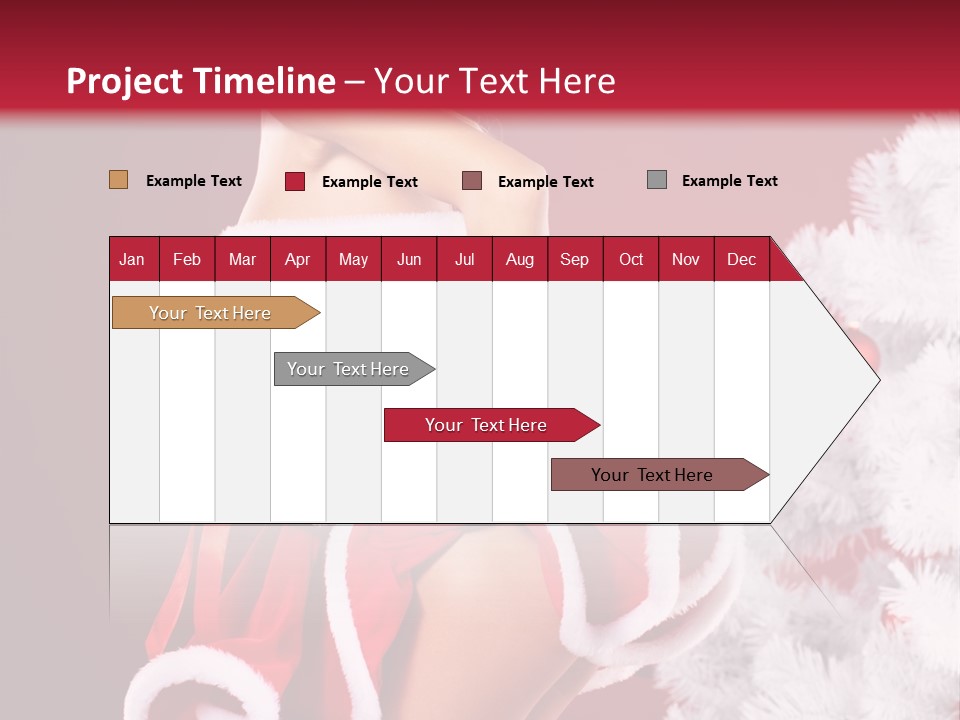 Gift Celebration Girl PowerPoint Template