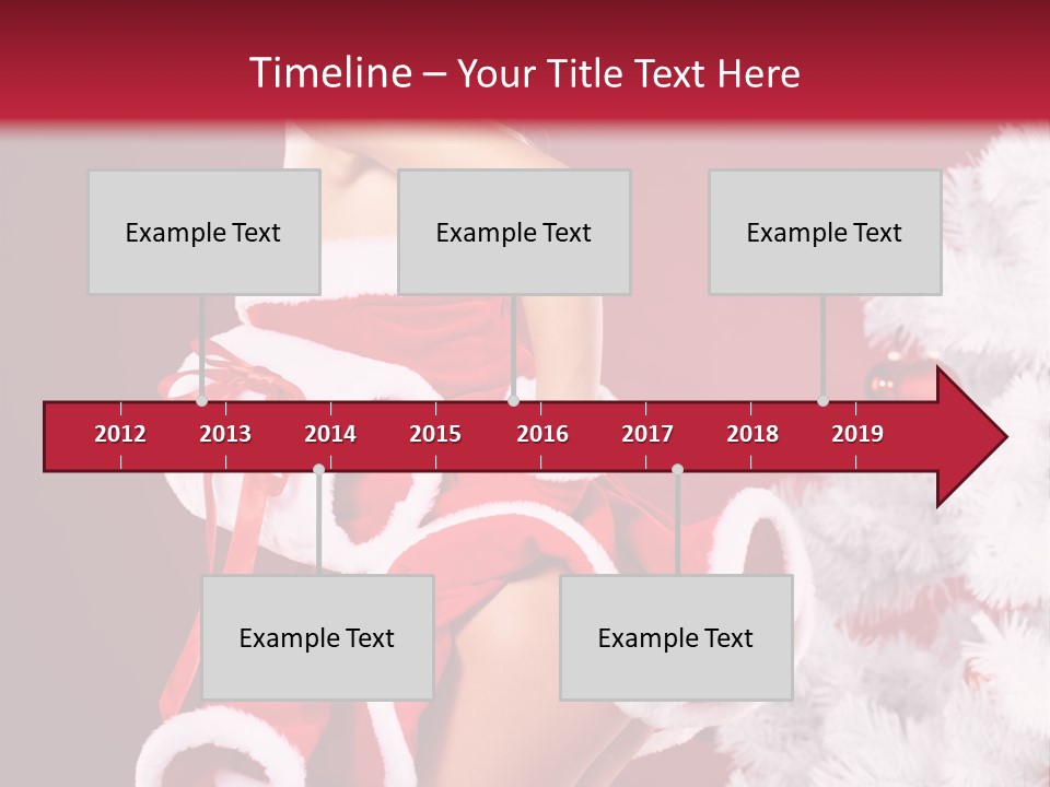 Gift Celebration Girl PowerPoint Template