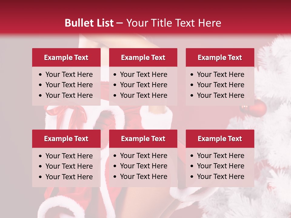 Gift Celebration Girl PowerPoint Template