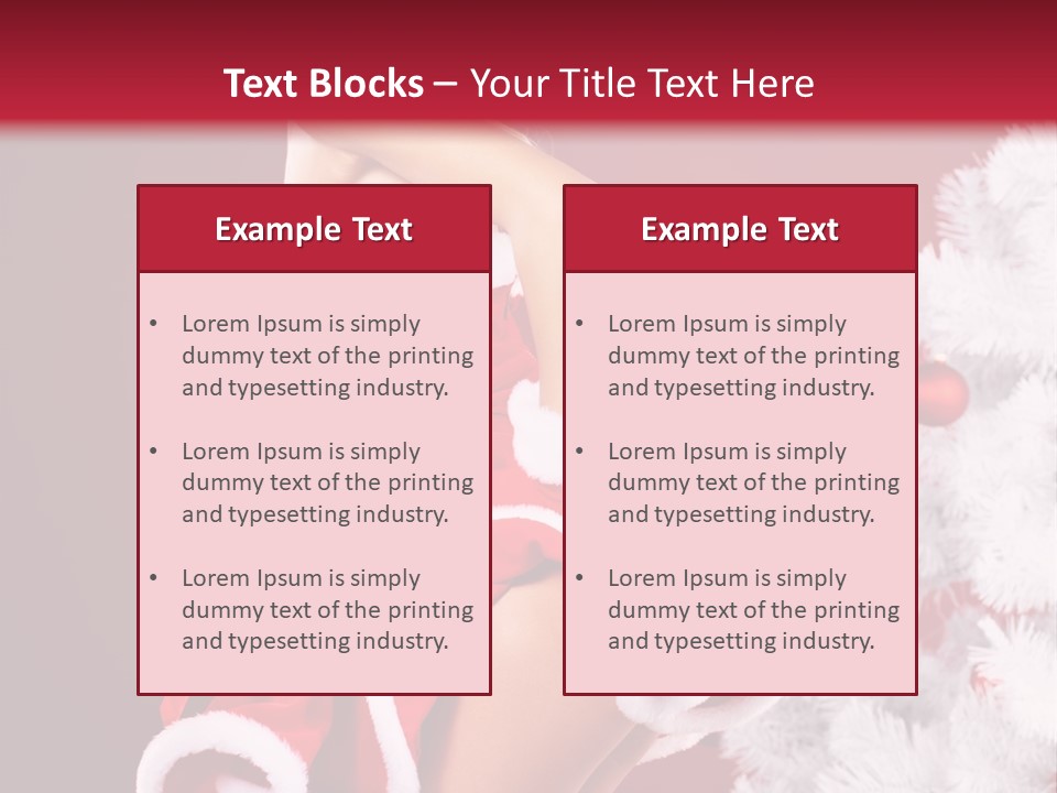 Gift Celebration Girl PowerPoint Template