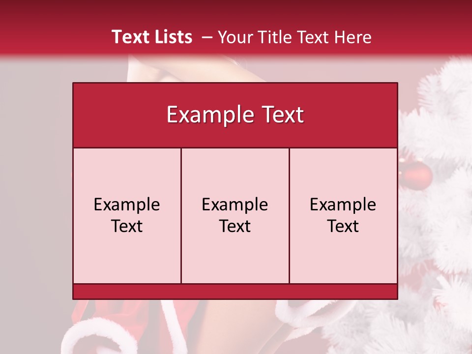 Gift Celebration Girl PowerPoint Template