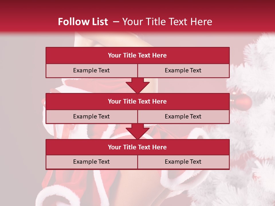 Gift Celebration Girl PowerPoint Template