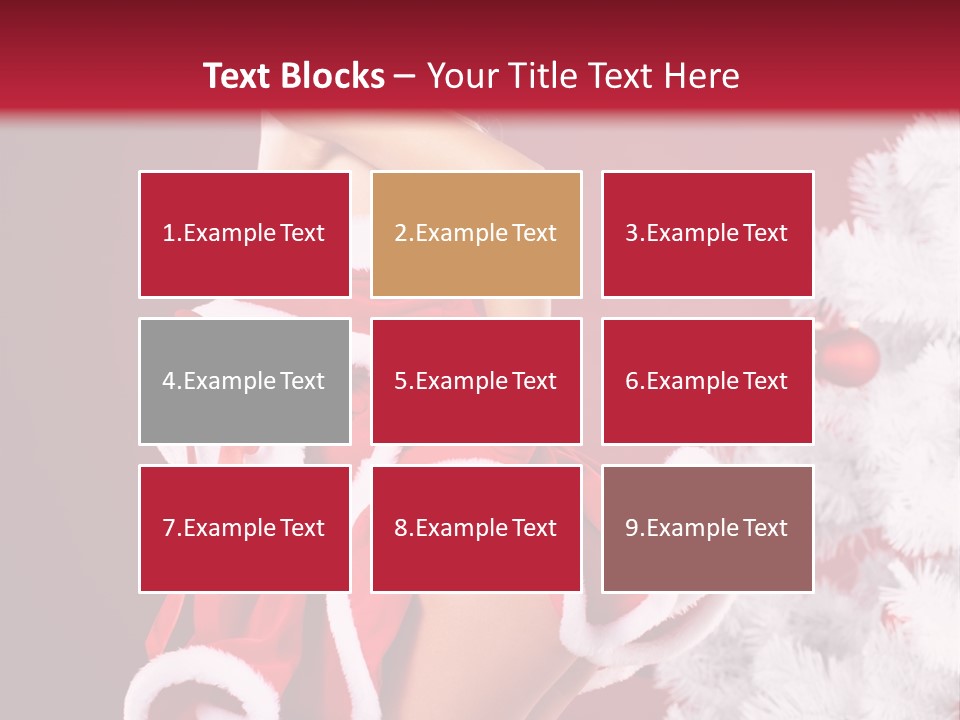 Gift Celebration Girl PowerPoint Template